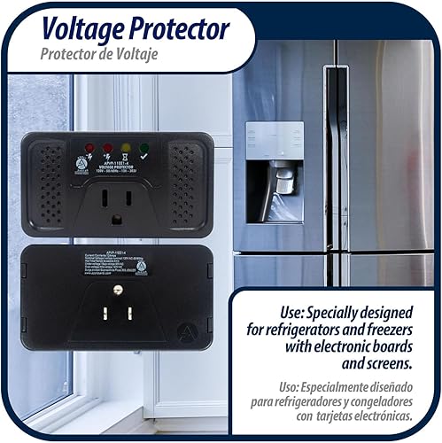 Miniatura 2 de Appli Parts Protector de sobretensiones de voltaje para refrigeradores con placas electrónicas 120 V, 50-60 Hz, 12 A, 303 julios regulador con