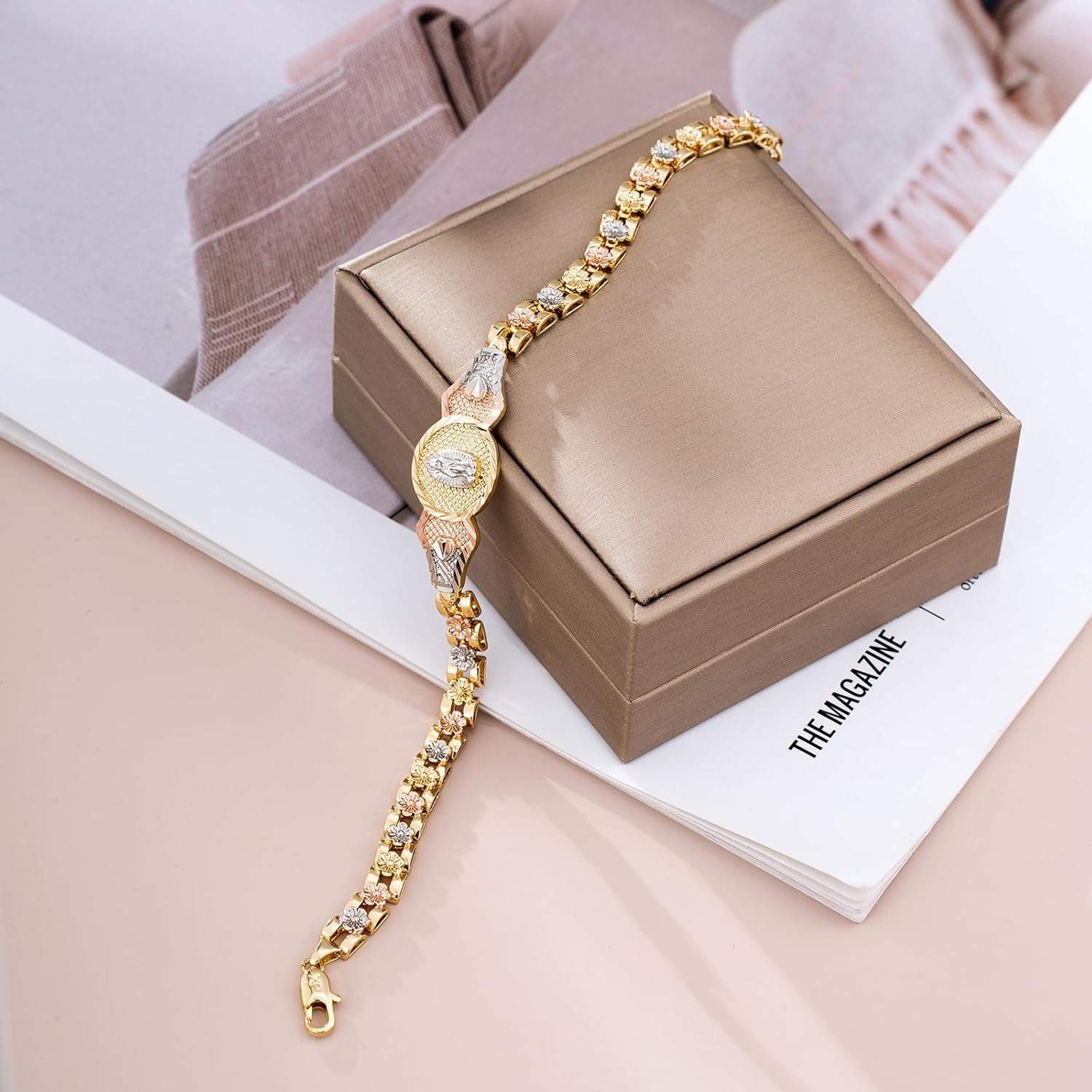 XUPING Virgin Mary Bracelet Gold Plated Our Lady of Guadalupe Bracelets Exquisite Virgin Mary Jewelry Gift For Women - Image 4