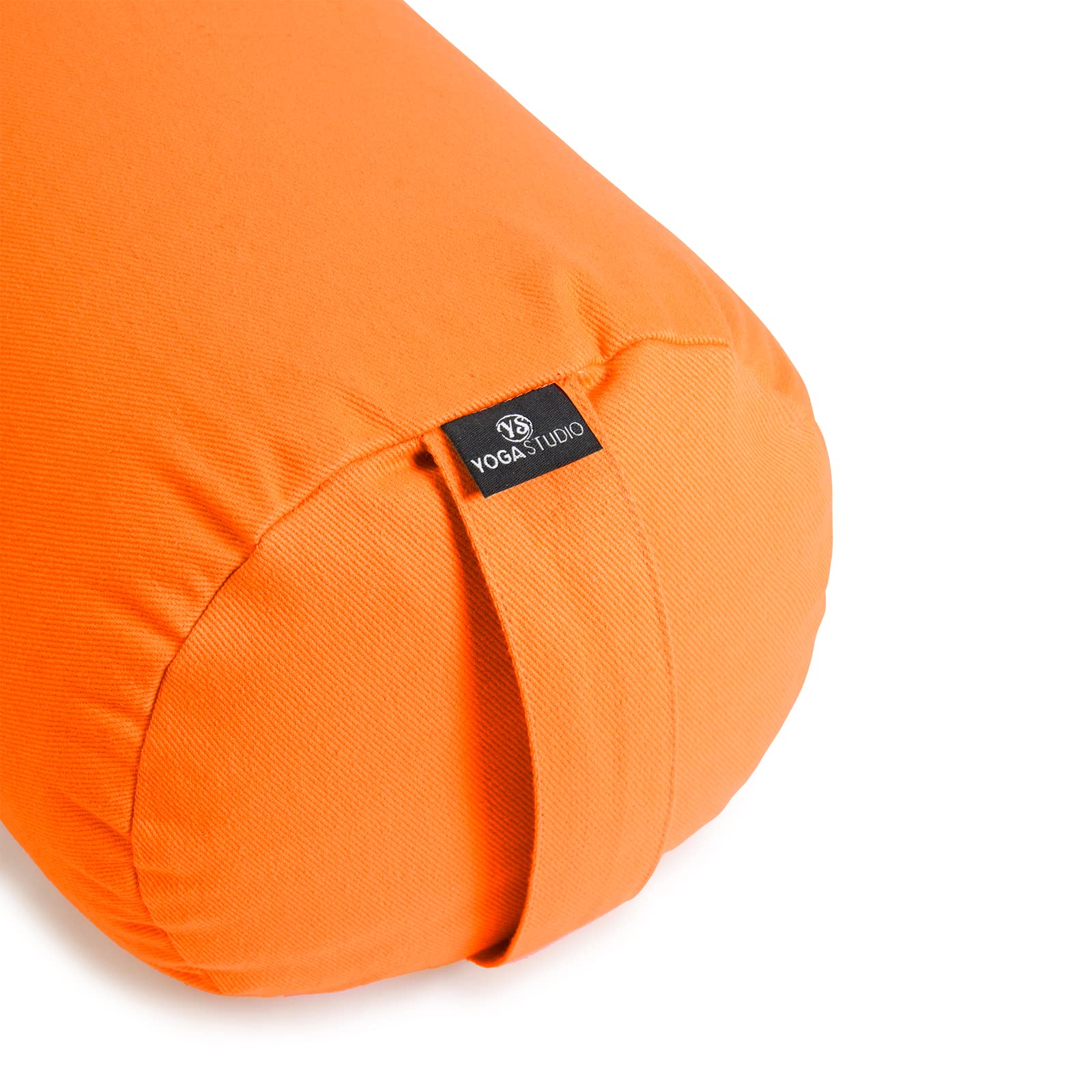 Cuscino Da Yoga In Grano Saraceno A Mezzaluna - 46x25x10 Cm, Copertura In Cotone/poliestere, Rosso