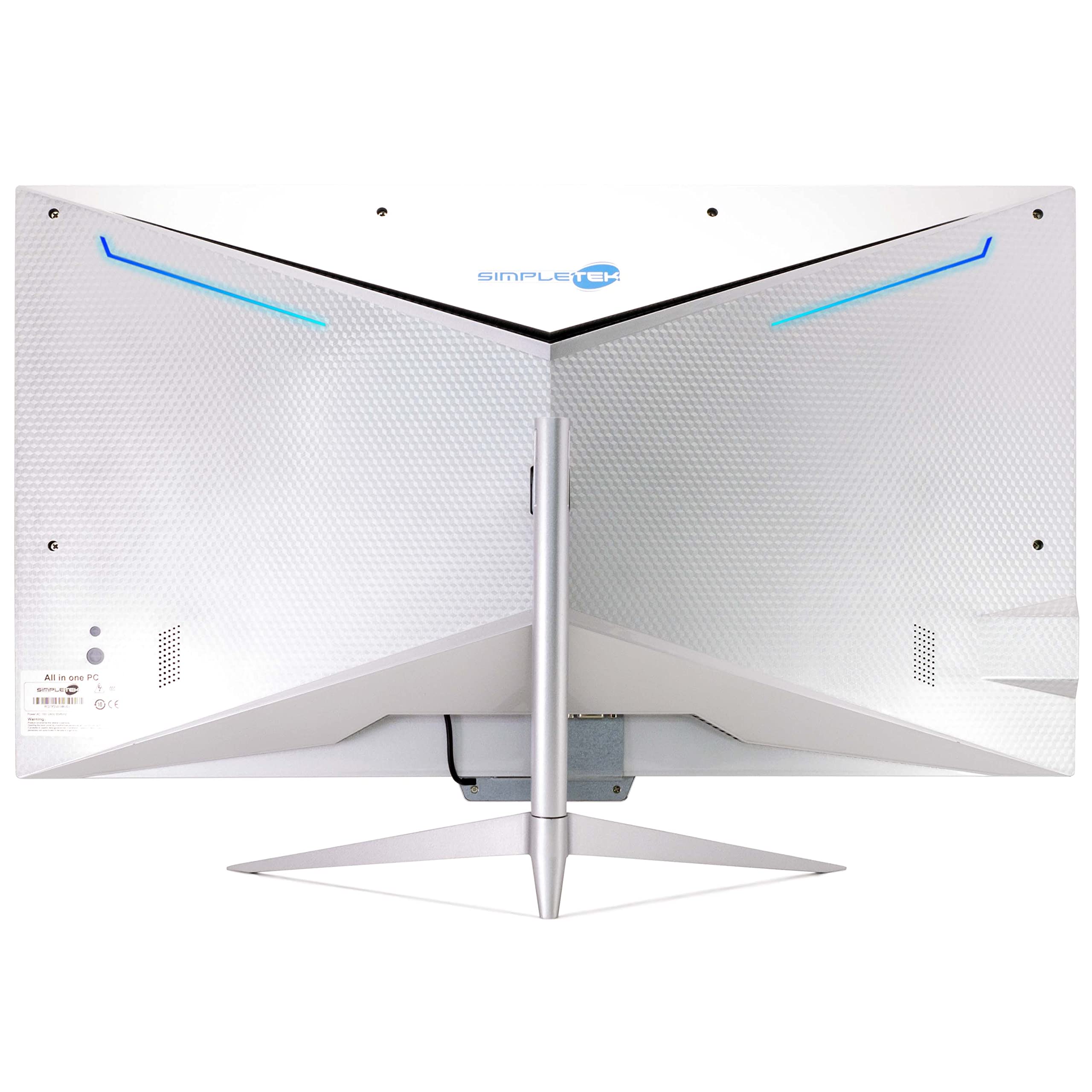 SIMPLETEK PC All in One RGB Core i7 Windows 11 Pro 27" Full HD RAM 16 GB SSD 240GB + 2 TB | Webcam Integrata, WiFi5, Bluetooth | Computer Fisso Desktop