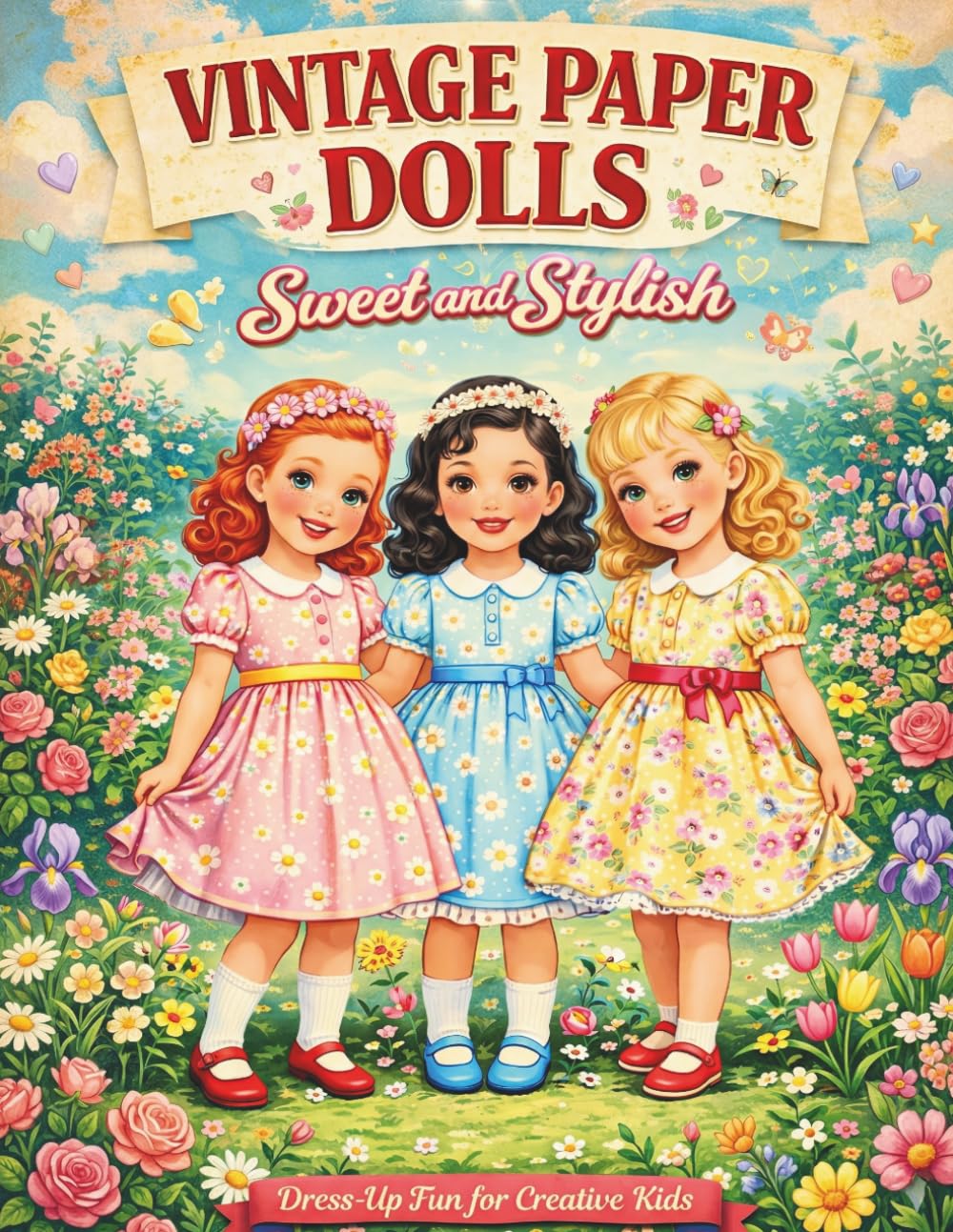 Vintage Paper Dolls: Sweet and Stylish: Dress-Up Fun with 45+ Dresses and Accessories for Creative Kids: 6 (Vintage Paper Doll Collection)