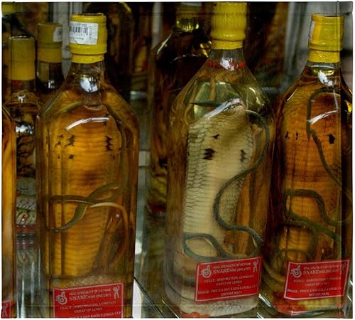 Miniatura 8 de 3D Rose Vietnam. Vino de serpiente a la venta en una tienda de Saigón-toalla de mano de la ciudad de Ho Chi Minh, 15 "x 22"