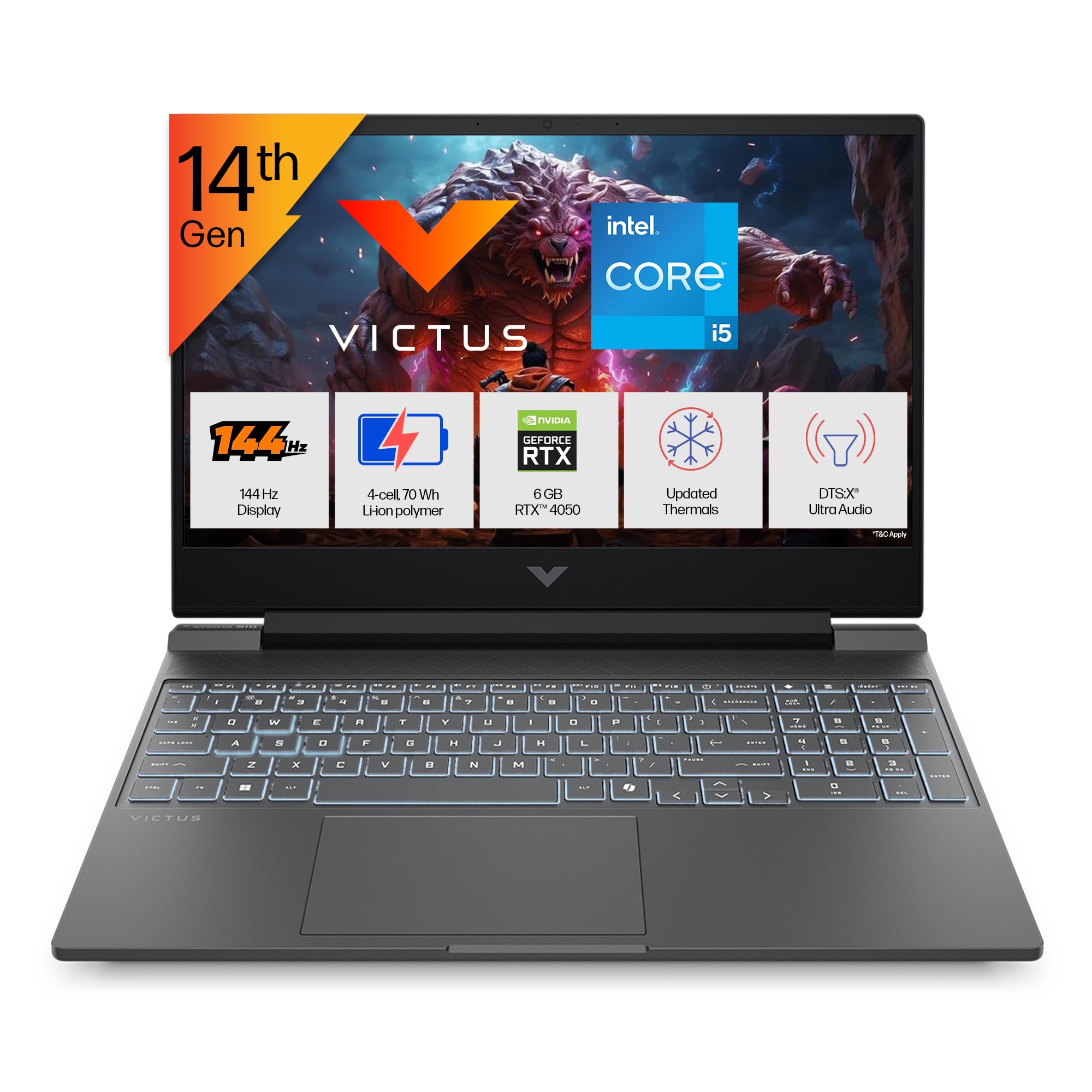 HP Victus 15.6'' i7-13650HX 6GB RTX 4050 24GB DDR5 512GB SSD - Image 1