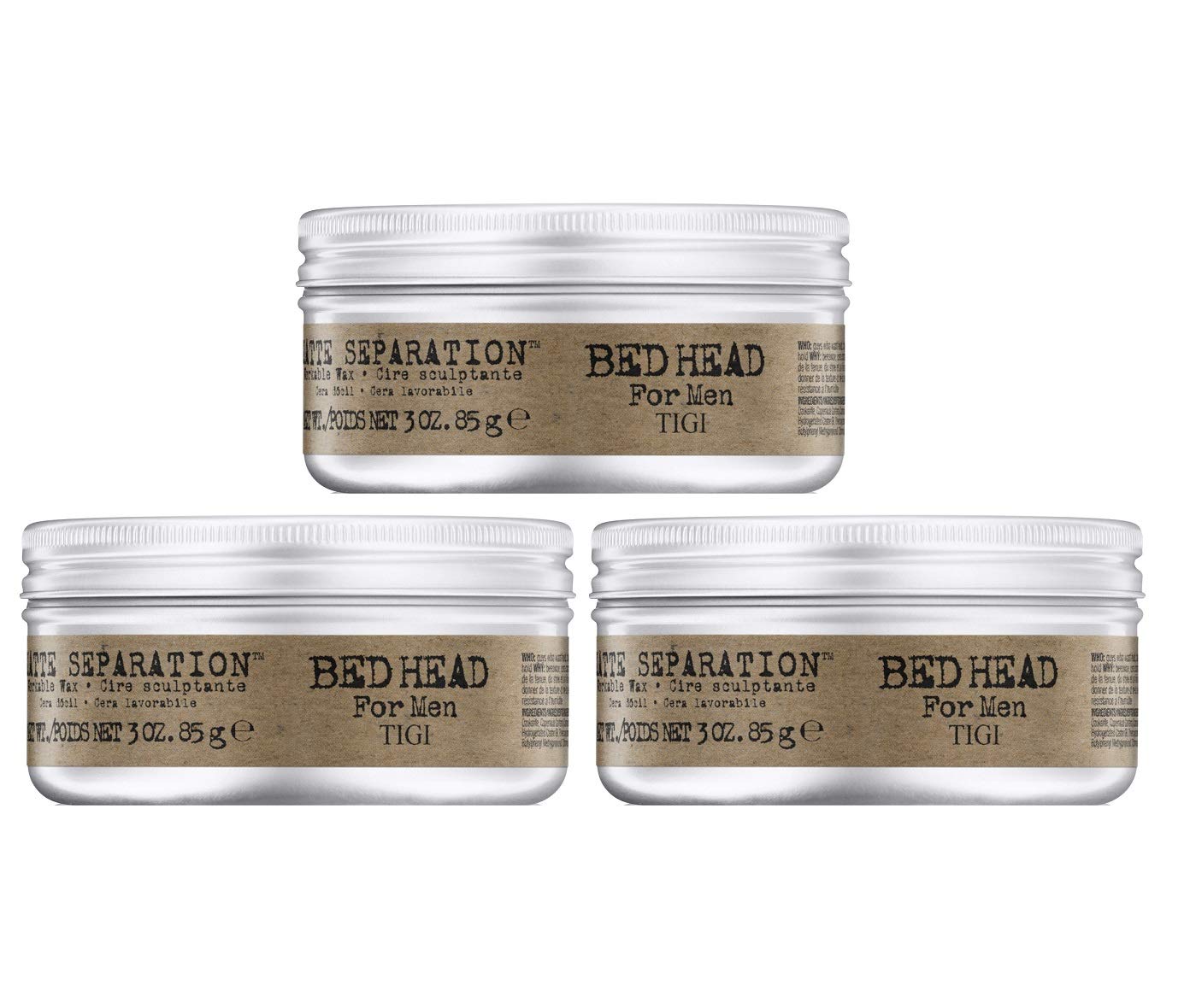 Amazon.com: TIGI Bed Head for Men Matte Separation Workable Wax - Use ...