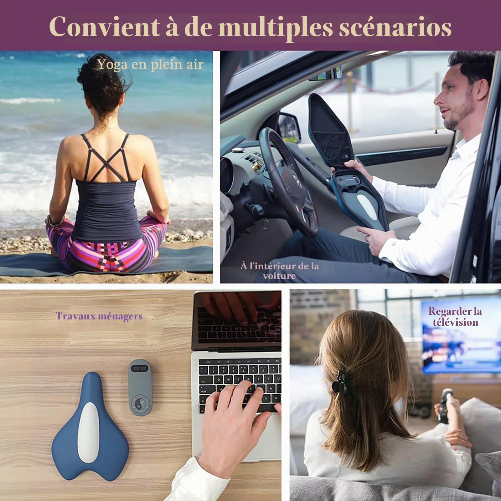 Entraîneur du Plancher Pelvien Kegel pour Hommes et Femme, Appareil de Musculation Électronique du Plancher Pelvien, Massage Automatique et Thermothérapie, pour Maison Bureau et Fitness