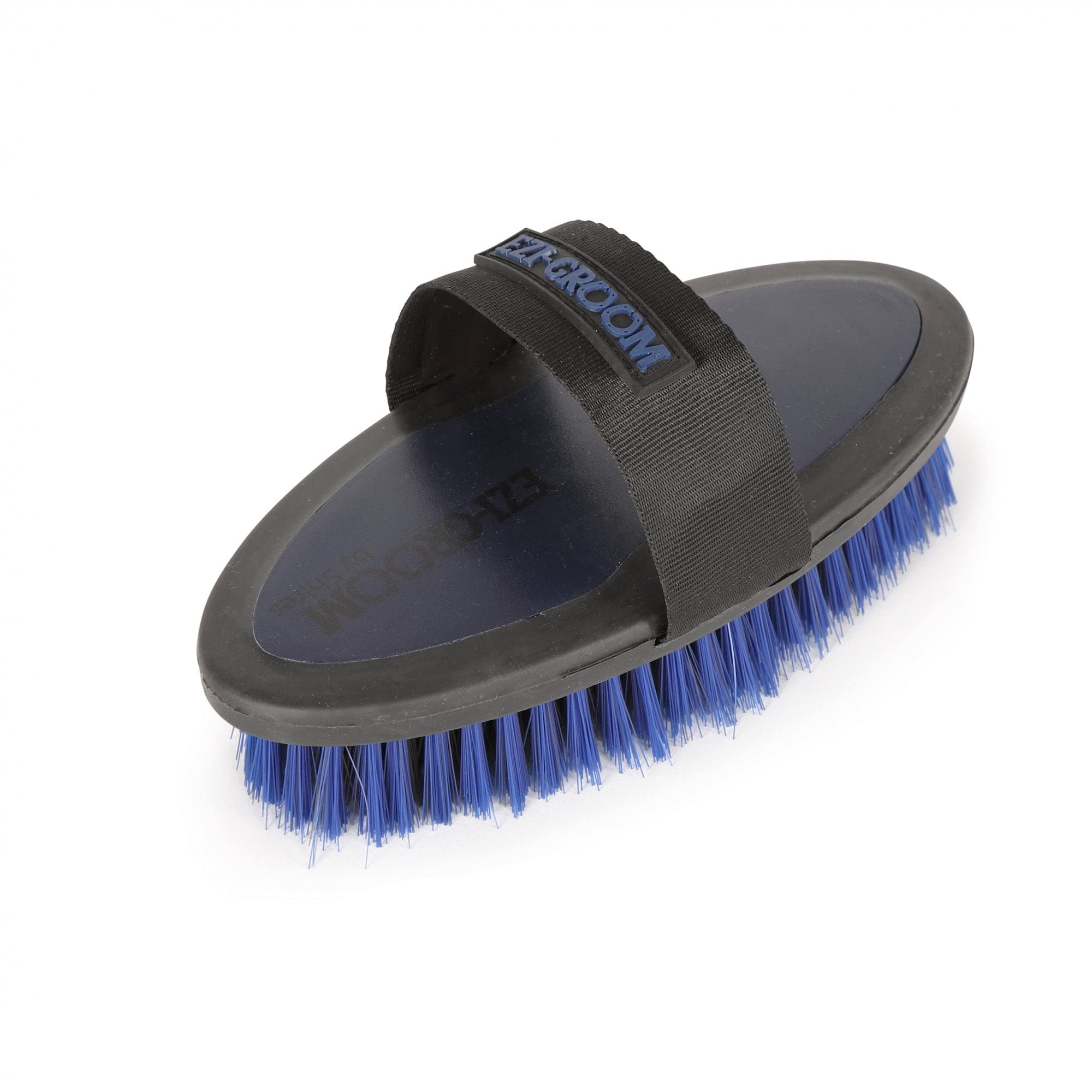 Shires 1399 ezi-groom 2-tone Body Brush, Bright Blue, L
