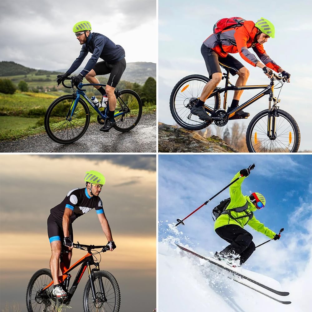 2x Fahrradhelm Regenschutz - Wasserdicht & Reflektierend Universal