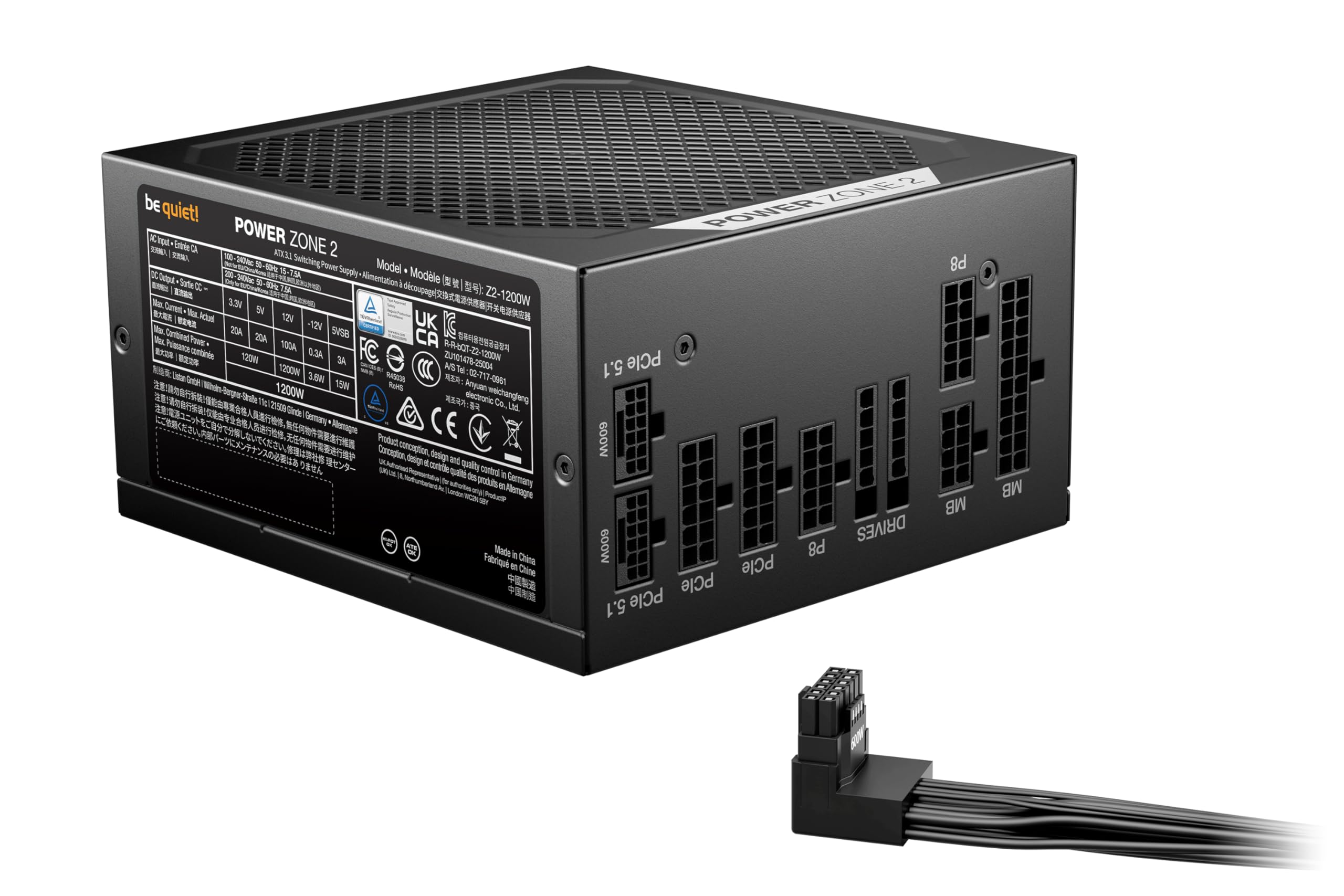 Amazon | be quiet! PC電源ユニット POWER ZONE 2 1200W ATX3.1