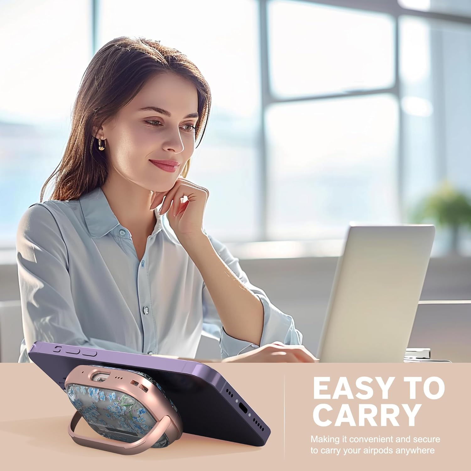 Maxjoy for Airpods Pro 2nd/1st Generation Case with Lock, Clear Airpod Pro 2 Case Lock for Women Men with Keychain Clip Protective Case for AirPods Pro 2nd Generation(2019/2022/2023)