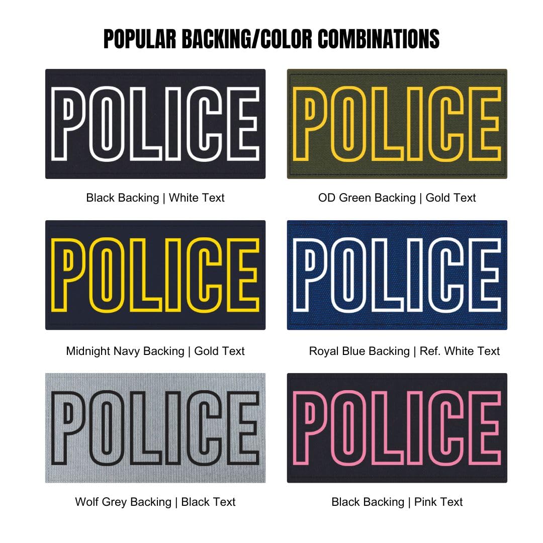 Velcro Name Patch Custom Hook & Loop Police Patch - 6x2 Inch Tactical ...