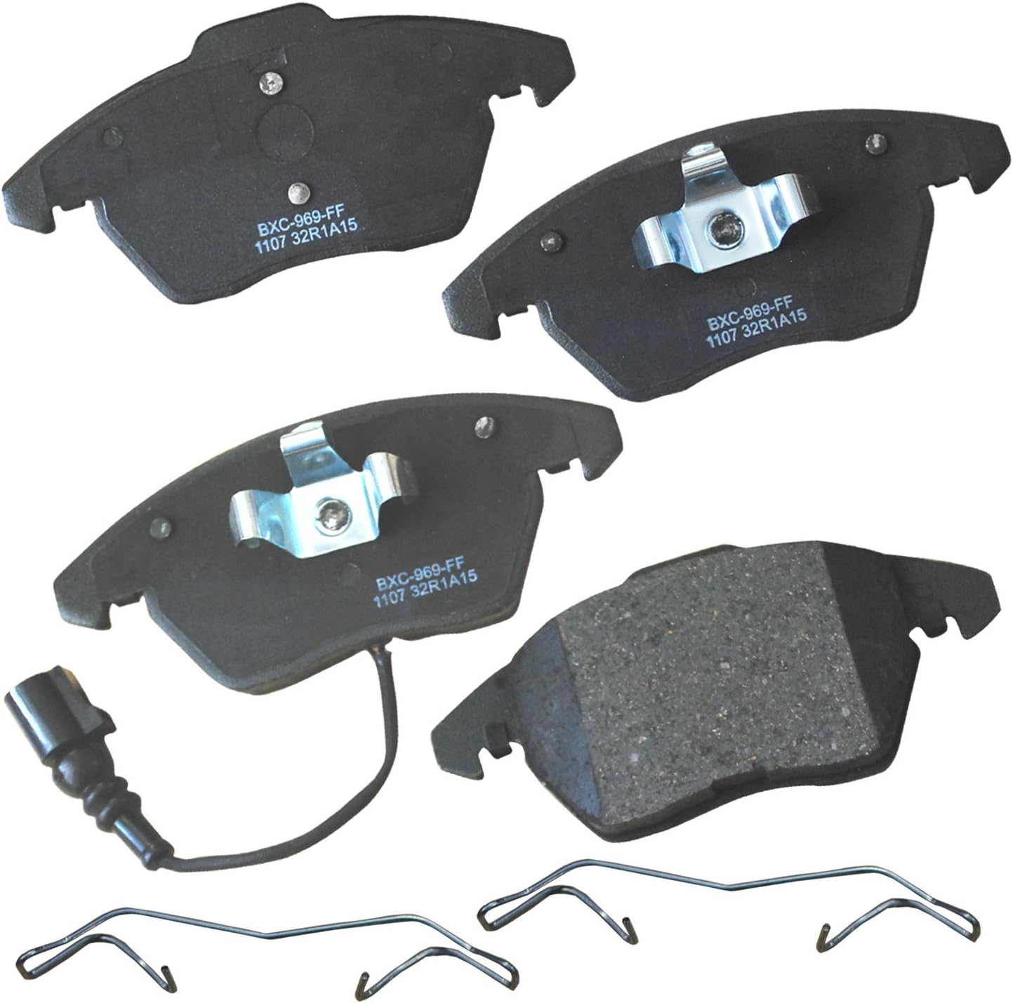 Bendix Premium SBC1107 Ceramic Front Brake Pads for Select Models Audi A3,A3 Quattro,TT Seat Altea,Altea XL,Freetrack,Ibiza,Leon,Nuevo Toledo,Volkswagen Beetle,Bora,CC,Eos,GLI,Golf,GTI,Jetta
