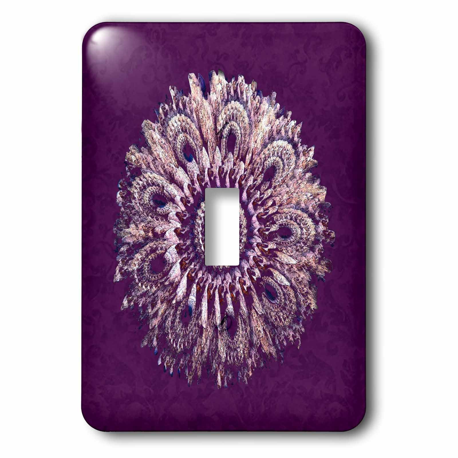 Interrupteur à bascule haut de gamme 3drose LSP 31744 1 motif floral damas satiné