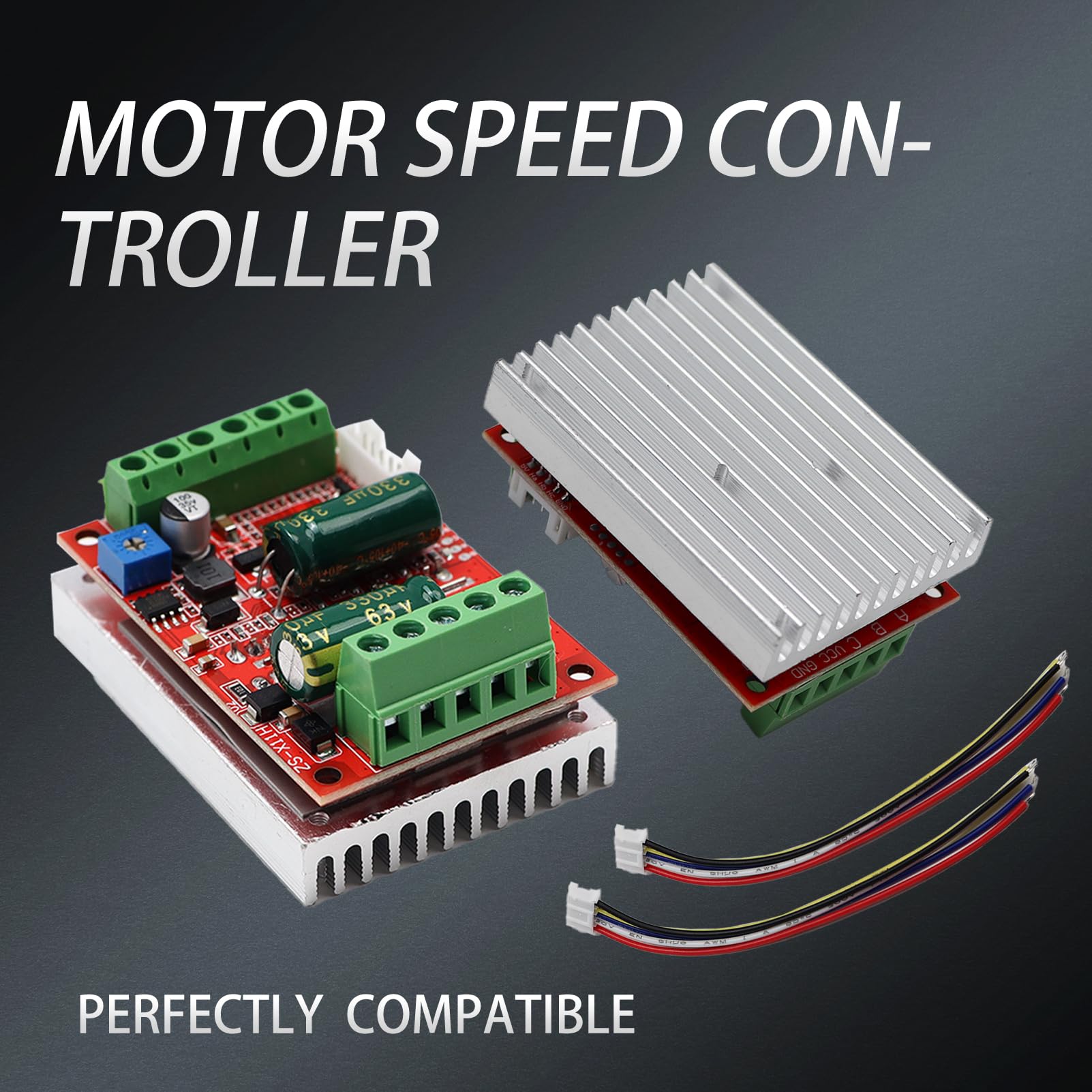 Motore elettrico da 400 W BLDC regolatore di velocità 6 – 60 V senza spazzole con sala trifase ad alte prestazioni scheda driver senza motore brushless PLC