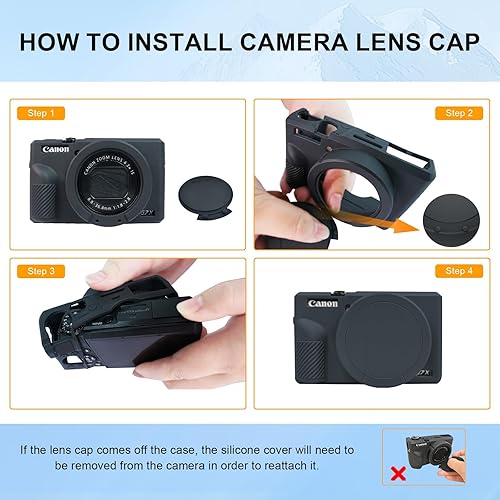 Miniatura 84 de Easy Hood G7X Mark II Case G7X Funda de silicona para cámara, funda protectora de silicona suave para cámara réflex digital Canon Powershot G7X Mark