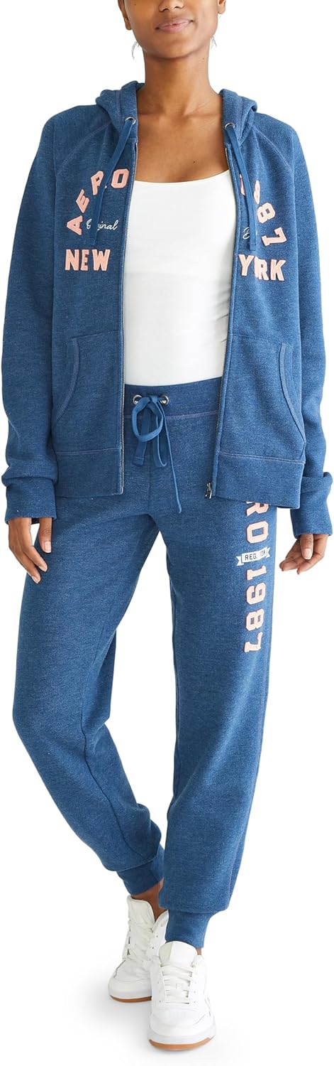 Aeropostale Women's Aero Logo Cinch/Jogger Pant- Arches- 1987 - Image 5