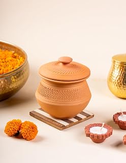 Dahi Delight | Clay Dahi Matka – 500ml | Handcrafted Mitti Handi for Curd Setting | Earthen Pot | Mittified