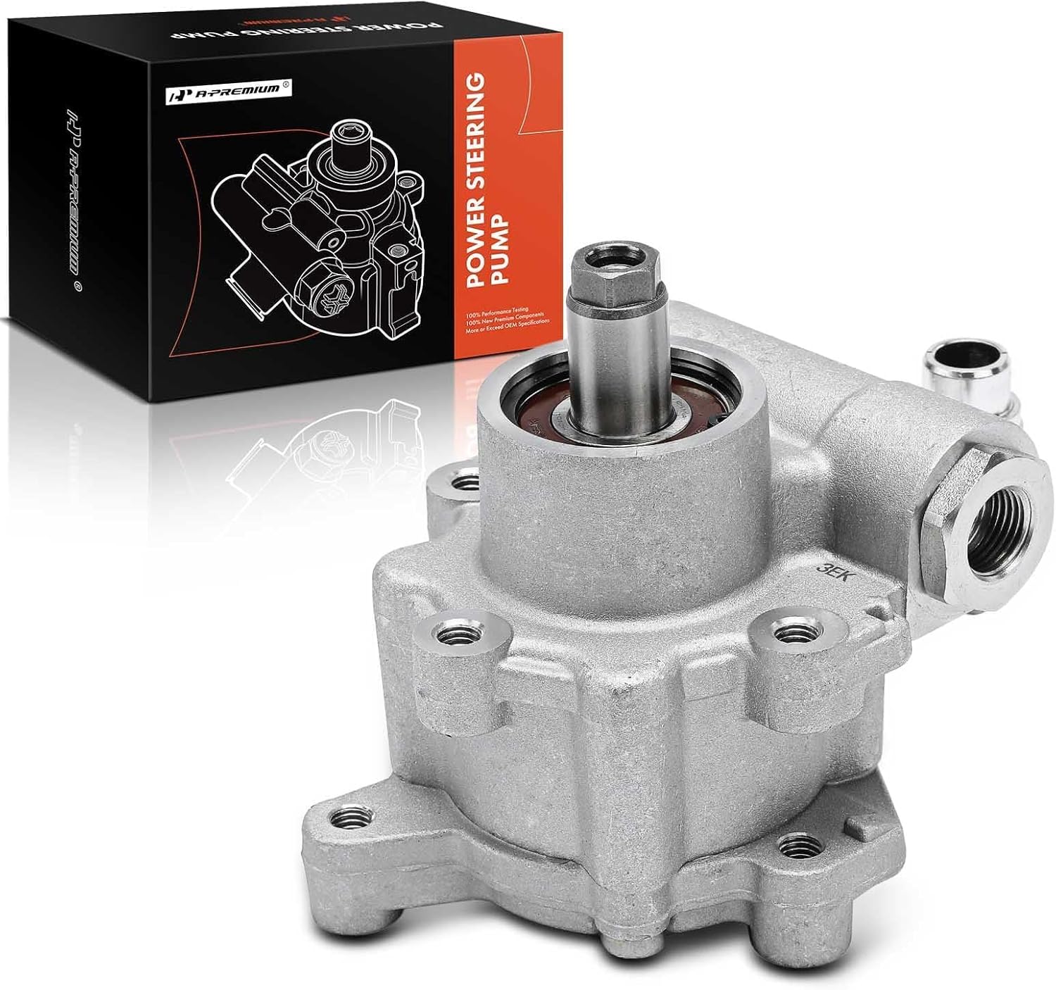 A-Premium Power Steering Pump Compatible with Mercedes-Benz E550 2007-2007, ML350 2006-2006, ML500 2006-2007, R500 2006-2007, 3.5L 5.0L 5.5L, Replace# 0044668501, 0044668601