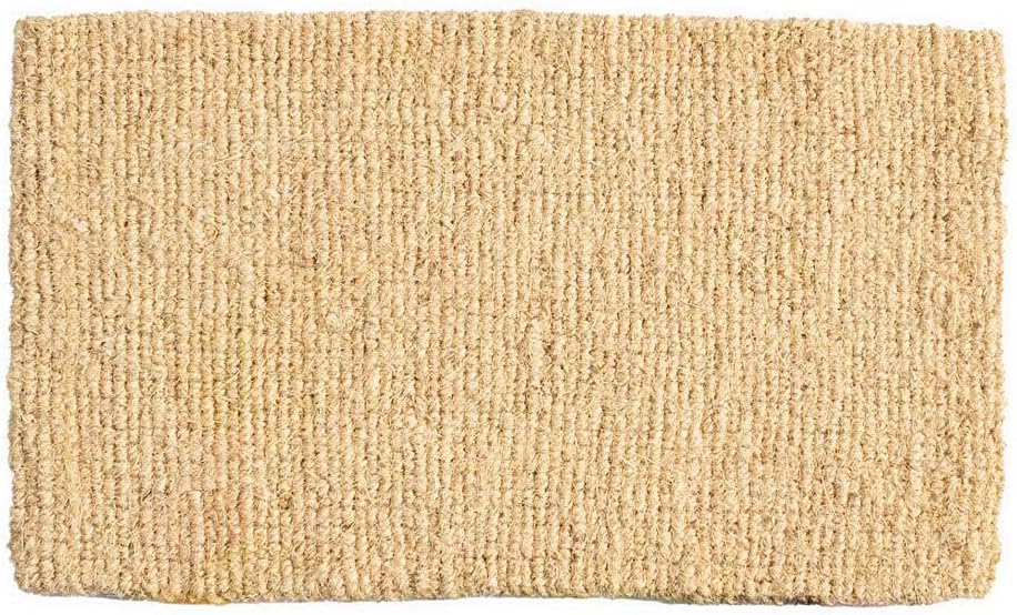 Vivaterra Spring Garden Coir Door Mat, 30" W x 18" D x 1" H, Natural Coir Entrance Doormat, Thick for Outdoor, Entry, Patio, Front Door Mat, Cheery Eco-Friendly Welcome Mat