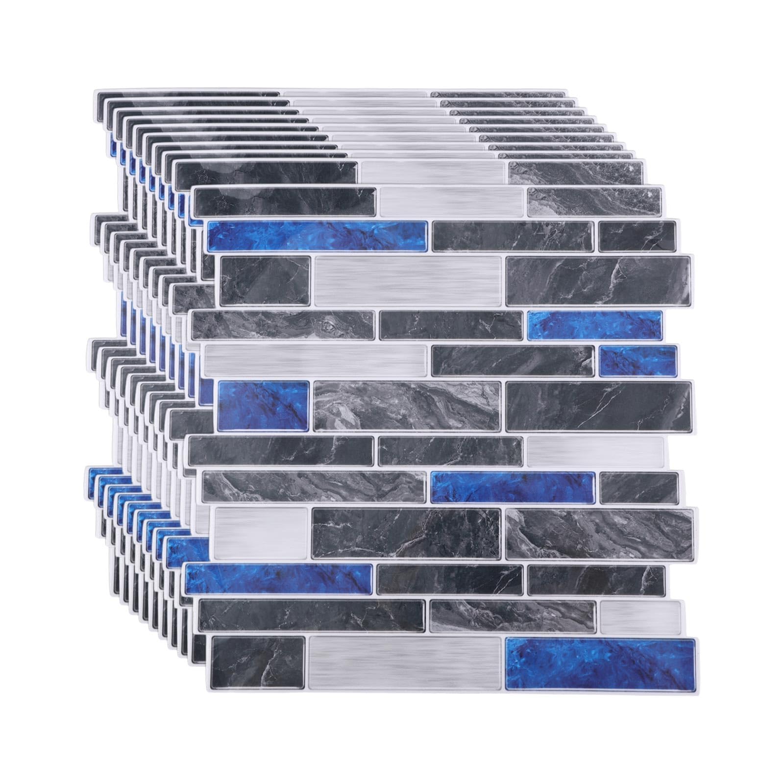 Autocollant mural marbre 3D étanche pour rénover facilement une crédence cuisine GLOBLELAND