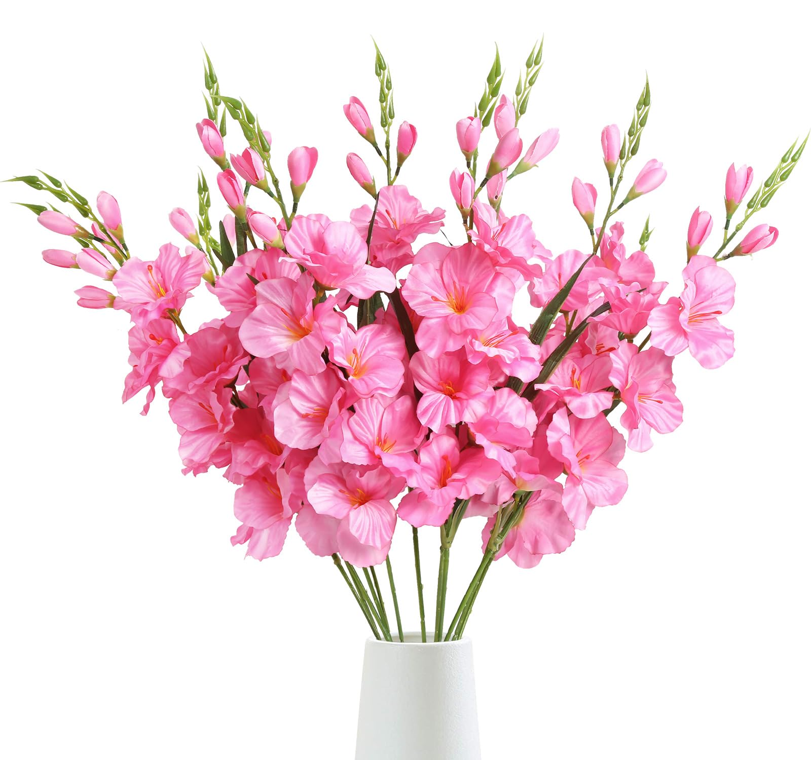 IPOPU Pink Gladiolus Artificial Flowers