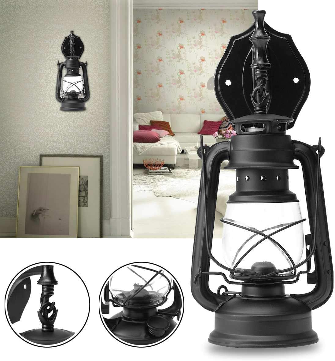 Wall Lamps E27 Retro Classic Kerosene Lamp Wall Light Sconce Holder Portable Lights Adornment Bar Club Coffee Shop Restaurant
