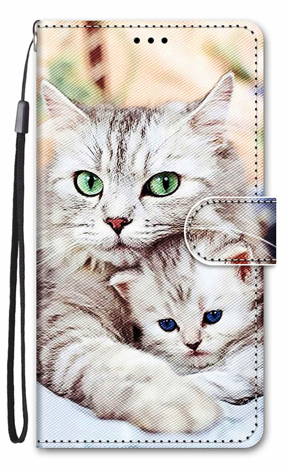 Cover A Libro In PU Per Motorola Moto G14 – Custodia Portafoglio Con Design Floreale E Animale, Antiurto E Con Chiusura Magnetica