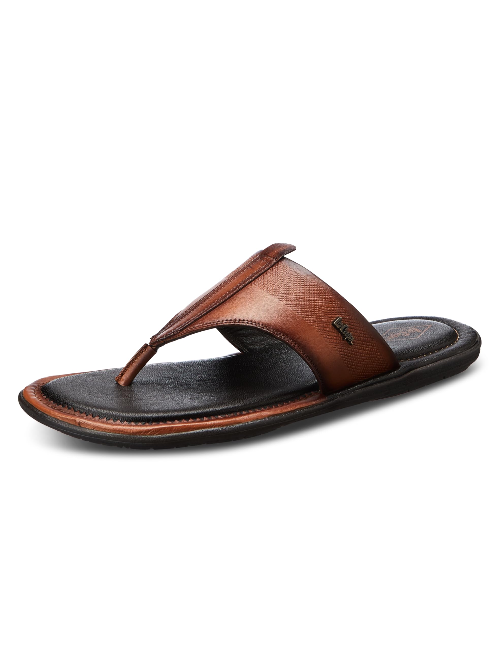 Lee Cooper LC9198C Men's Genuine Leather Sandals | Sandals For Men | Cushioned Insole & Comfortable_LC9198CTAN_40EU / 6UK