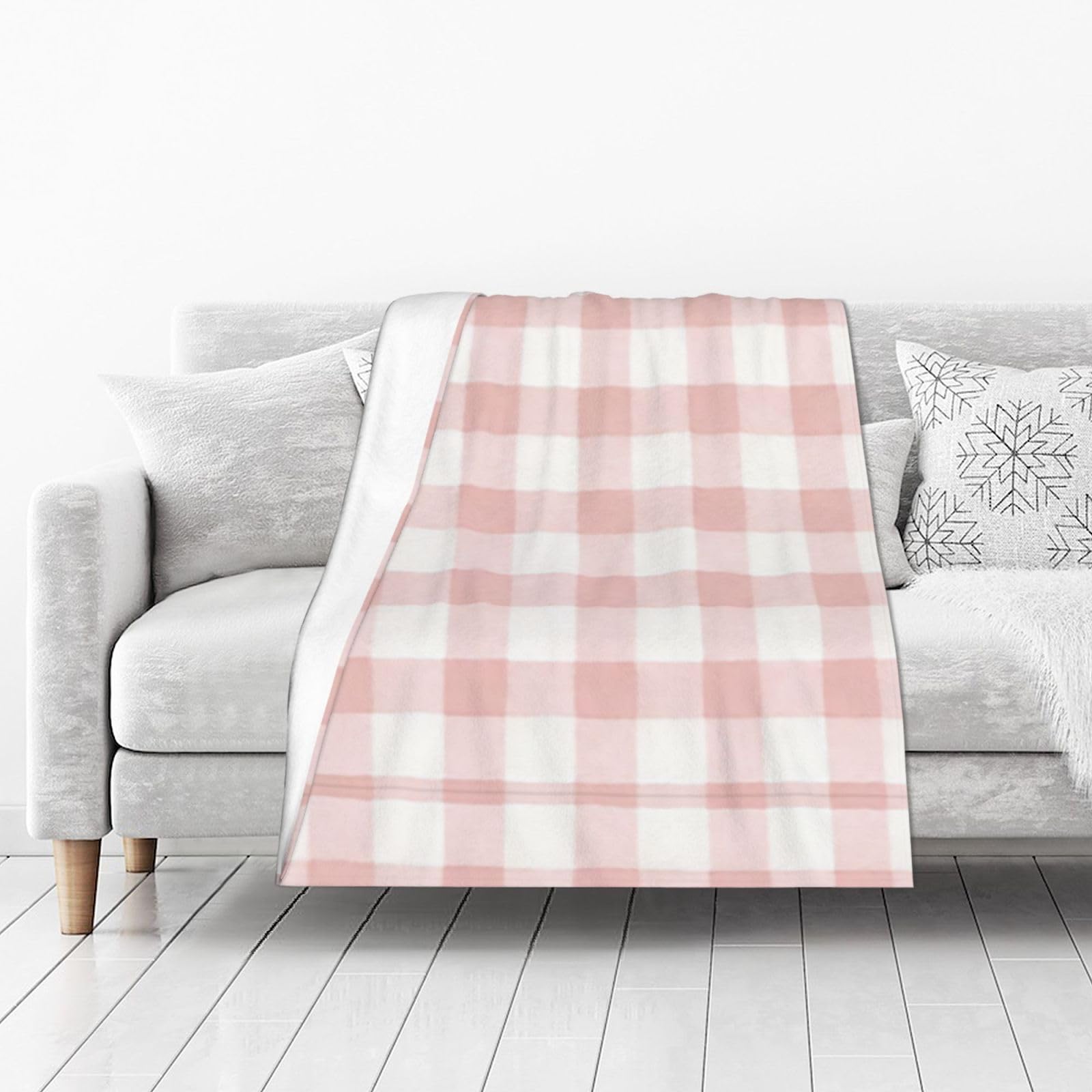 DUYIOKH Blush Print Thick Throw Blanket, Blanket for Couch Bed Warm Travel Blanket for Camping Movie Night