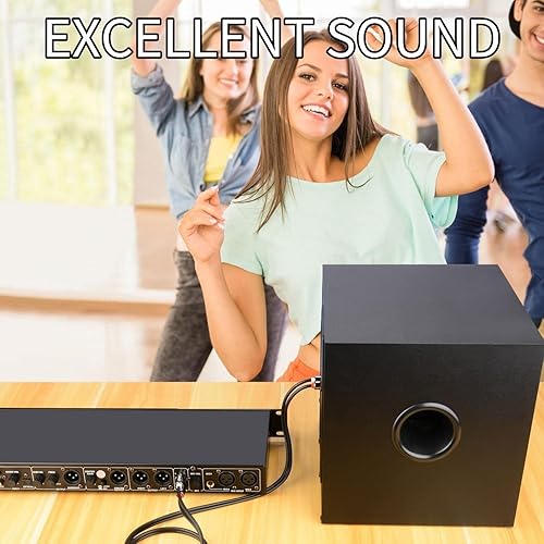 Miniatura 5 de J&D Cable RCA, (paquete de 2) cables de audio RCA chapados en oro, carcasa de cobre 2RCA macho a 2RCA macho cable de audio estéreo, 6 pies