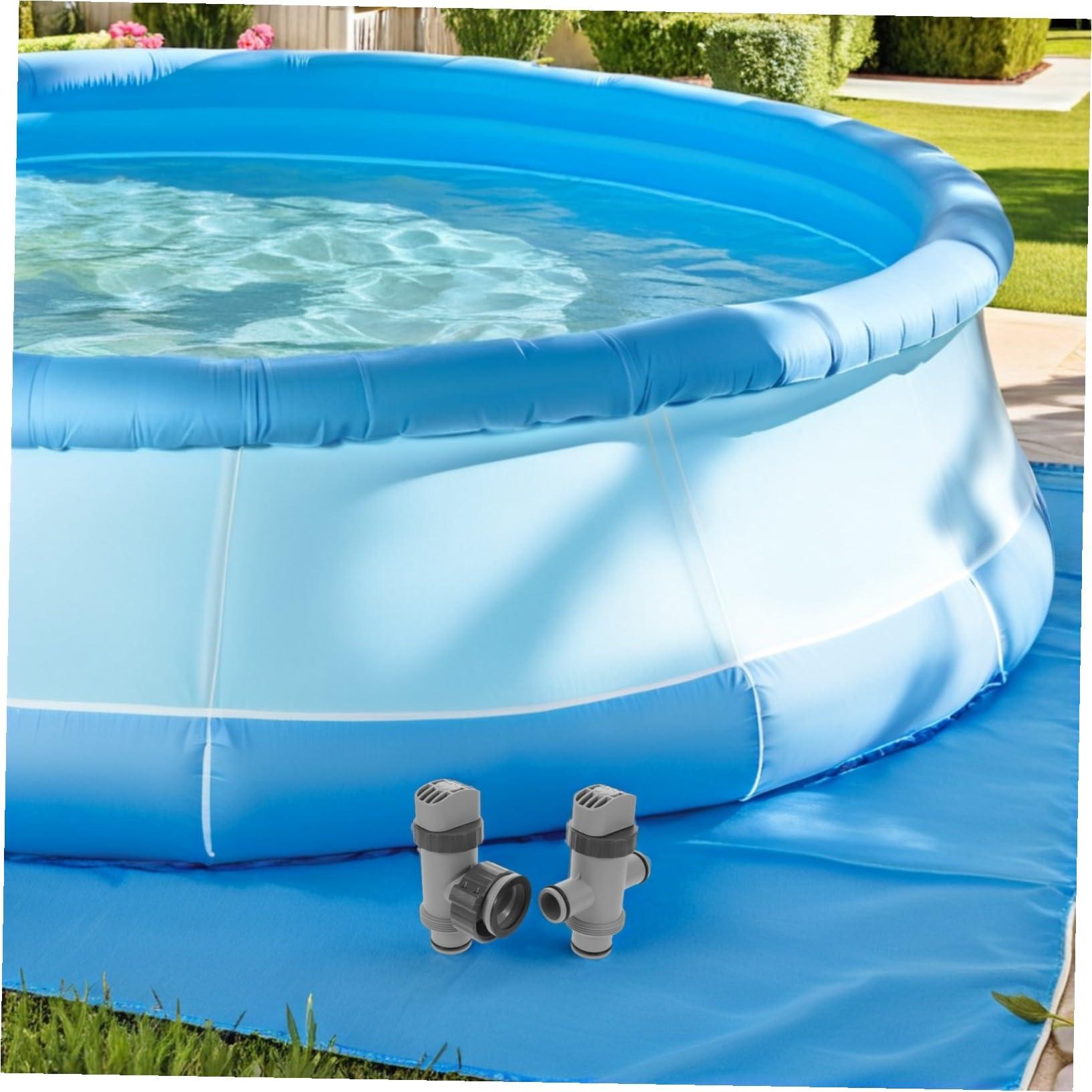 SHINEOFI Válvula de Émbolo para Mangueras de Piscina Conector Divisor para Control de Agua Kit para Mantenimiento y Prevención de Fugas Piscinas Elevadas