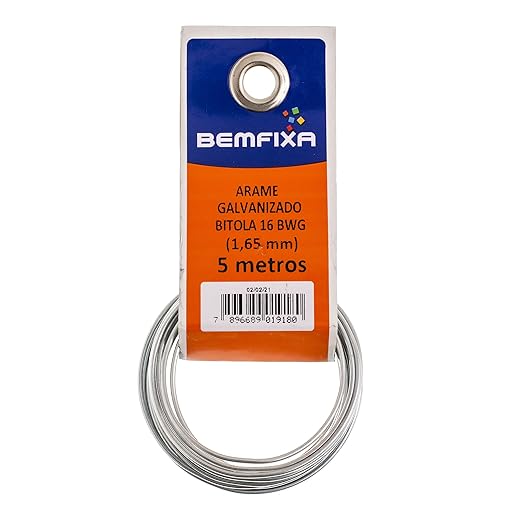 BemFixa ARAME GALVANIZADO 16(1,65MM) ROLO