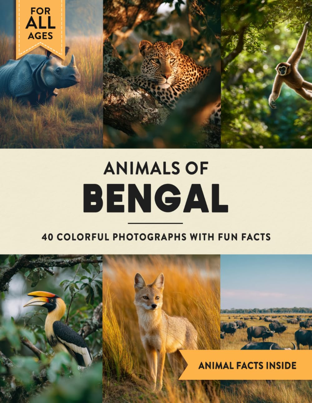 Animals of Bengal: A Wildlife Picture Book With Fun Facts Including Sundarbans and Kolkata For Kids & Adults