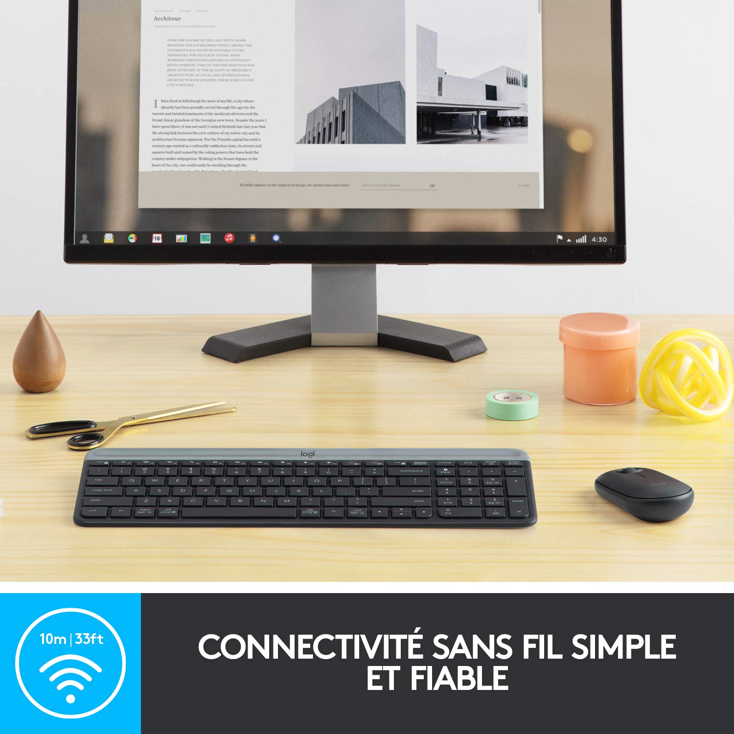 Logitech MK470 Combo Clavier et Souris sans fil