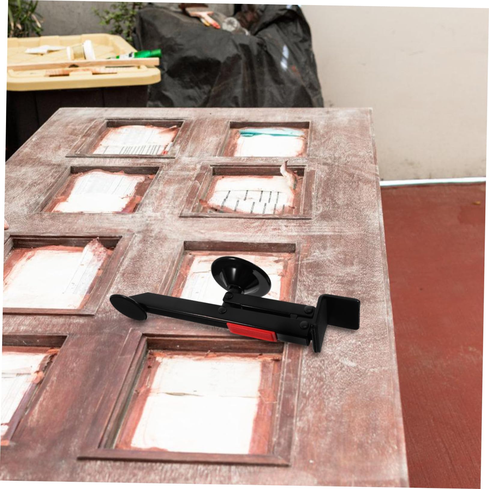 SOLUSTRE Outil D'installation de Porte à Pédale Lève-porte Manuel en Acier Levage Facile de Portes en Bois Outil pour Installation Kit D'outils de Levage Professionnel Usage Professionnel