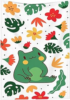 Frog Blanket, Cute Frog Blankets, Gift for Girls Frog Lover, 40