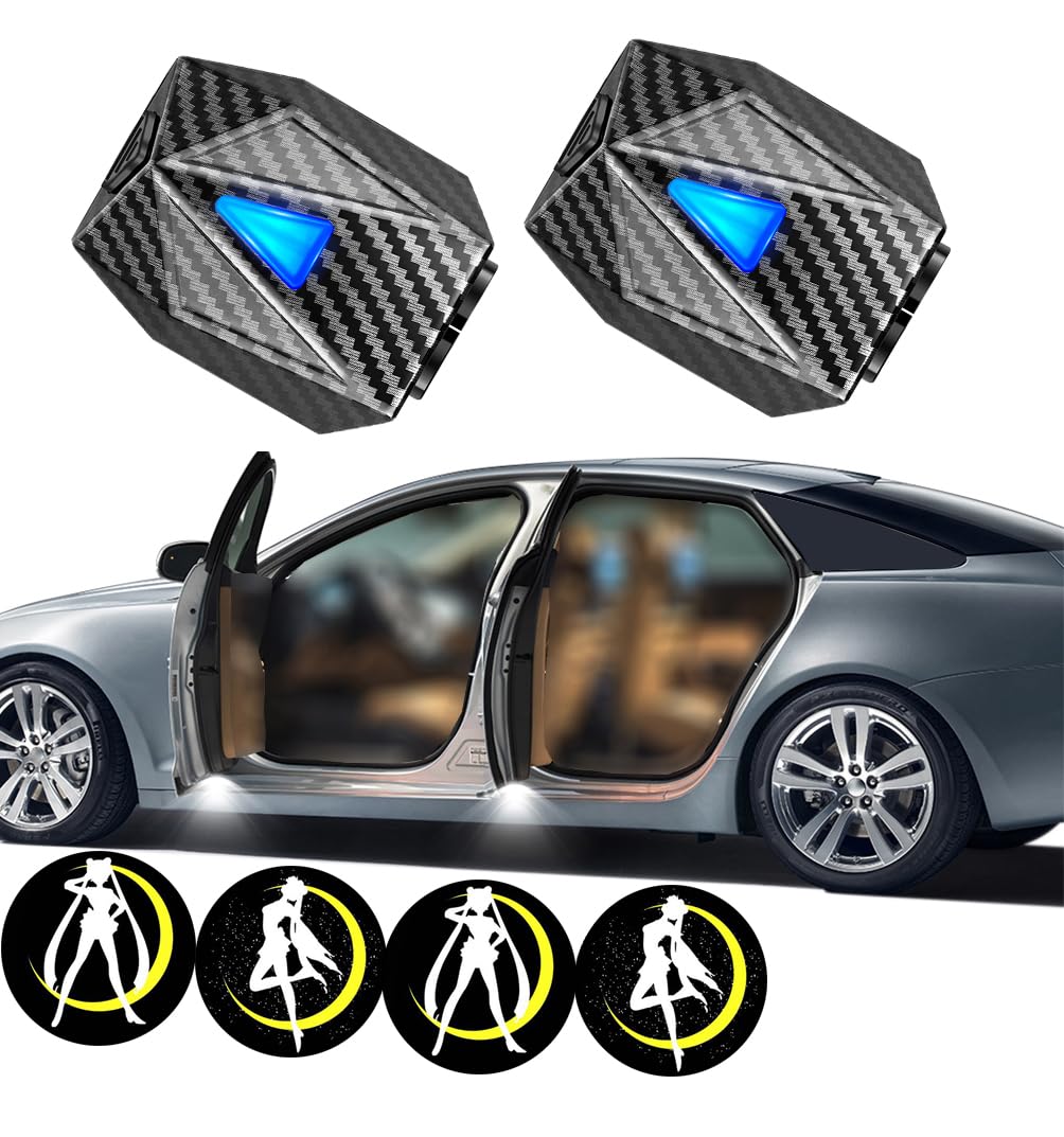 LZLRUN Animated Projection Welcome Light for Girl and Moon Door Welcome Light