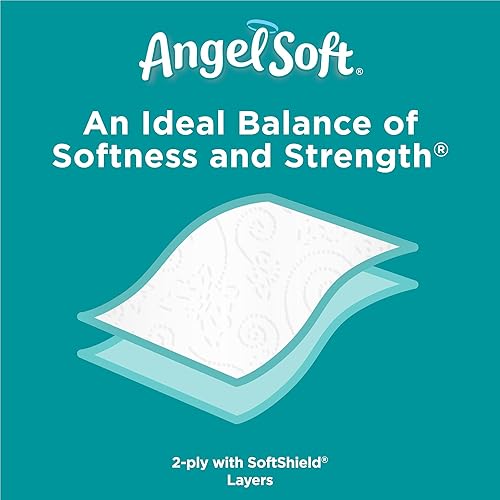Miniatura 3 de Angel Soft White - Papel higiénico de 2 capas seguro para séptico, 36 rollos dobles, 72 rollos regulares, 260 hojas más por rollo doble