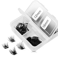 Vista 33 de YY - Extensiones de pestañas Y, rizo D, 0.003 in, 0.315-0.591 in, bandeja mixta, extensiones de pestañas con volumen, fácil aplicación en abanico