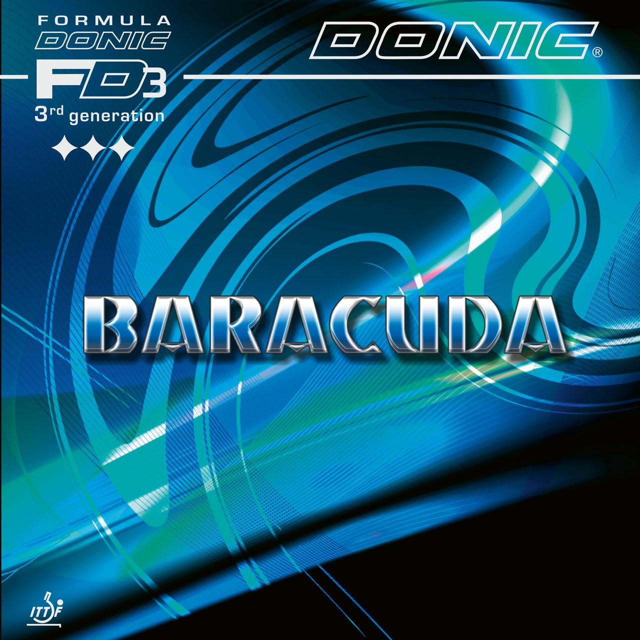 Donic Baracuda table tennis rubber, red, 1.8 mm โ image 1