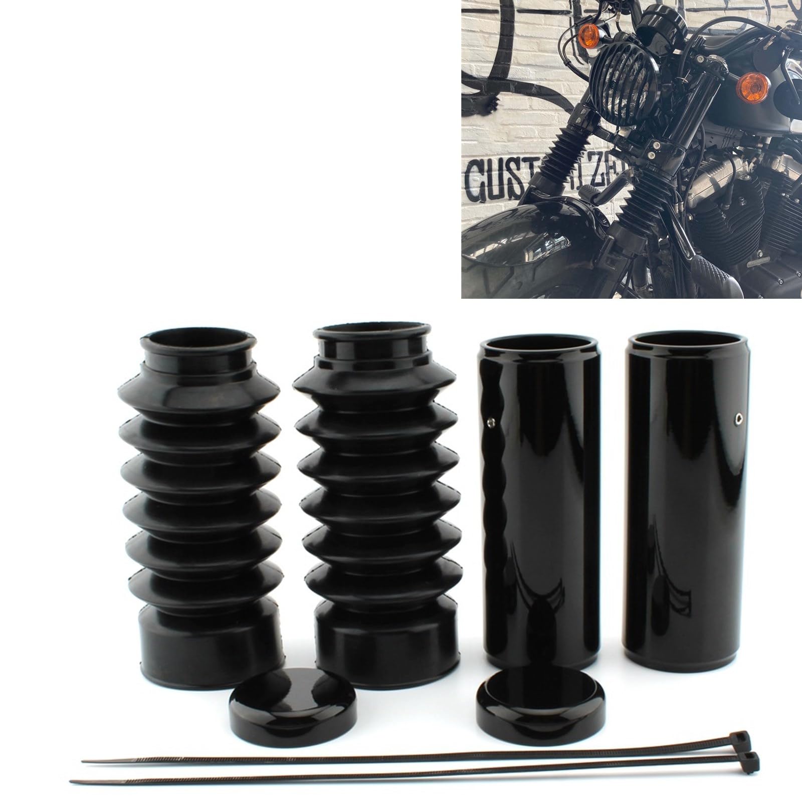 Osłona amortyzatora przedniego widelca do Harley Sportster X48 / XL1200X 2016-2022