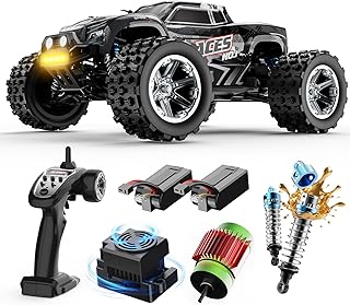 DEERC 8618 1/16 Fast Brushless RC Cars for Adults, Max 56mph, 2 3S Lipo Batteries Electric Off-Road Waterproof RC Truck,4X4 High Speed Remote Control Car, All Terrain RC Truggy for Boys
