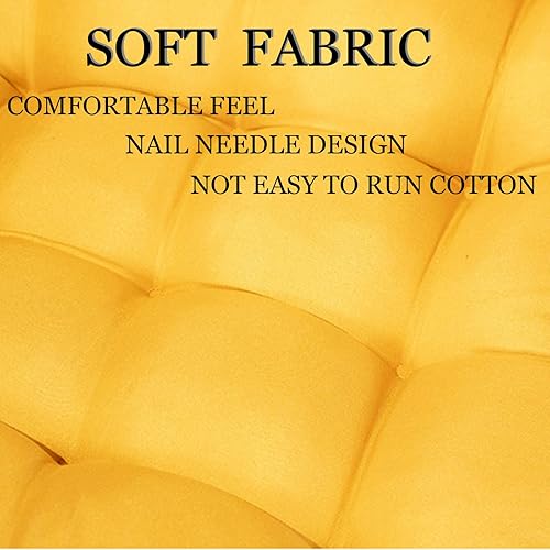 Miniatura 3 de ZTGL Cojín plegable para silla mecedora, antideslizante, grueso, suave, con respaldo alto, para interiores y exteriores, cojín largo para silla