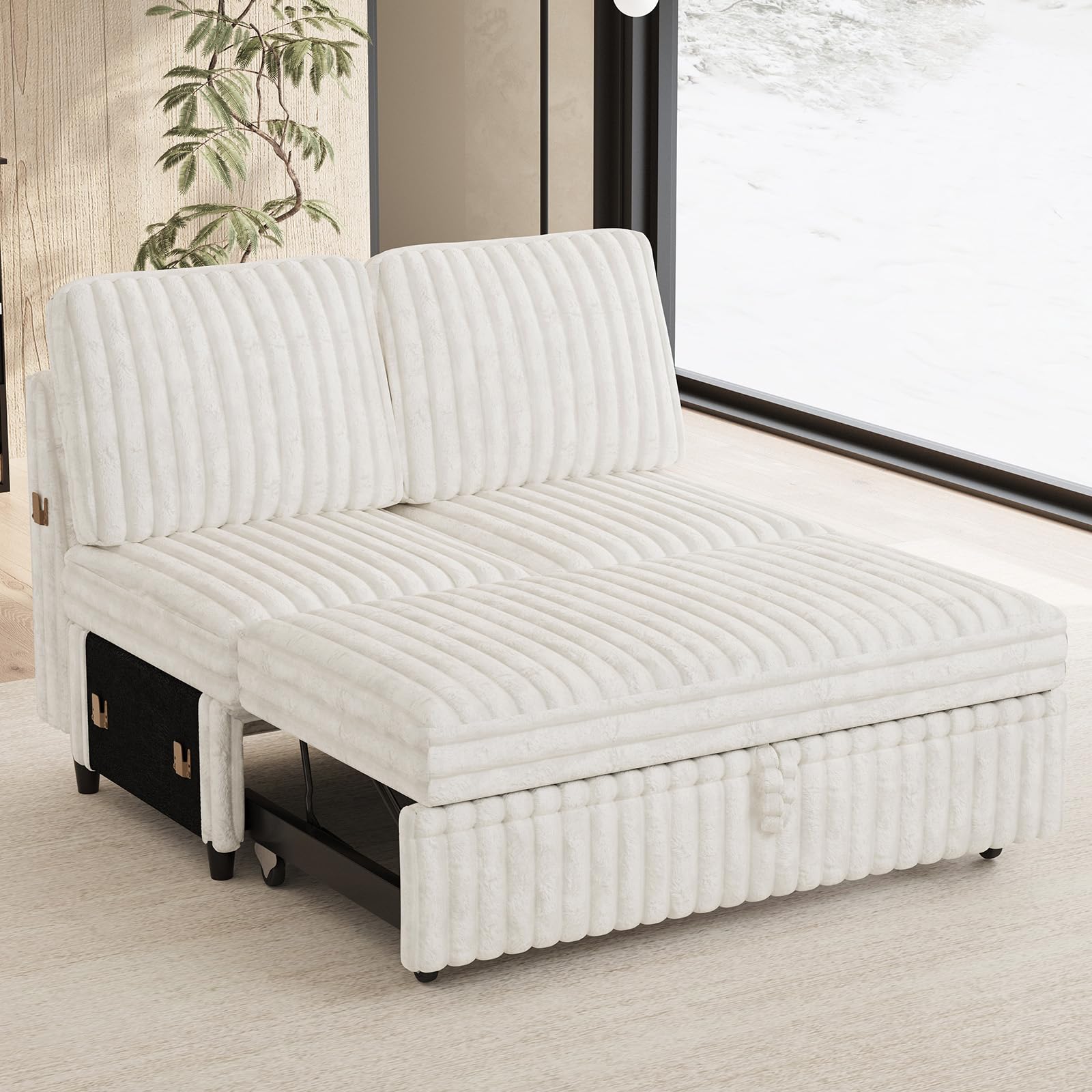 Belffin Corduroy Sleeper Sofa