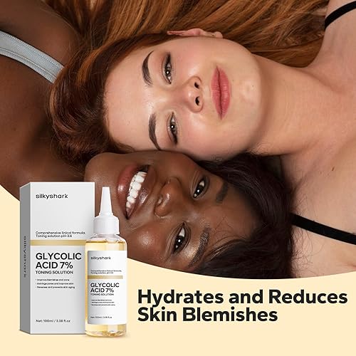 Miniatura 7 de Tónico de ácido glicólico al 7% (3.4 fl oz), tóner exfoliante suave, solución tonificante de ácido glicólico al 7% para disminuir la opacidad, suero