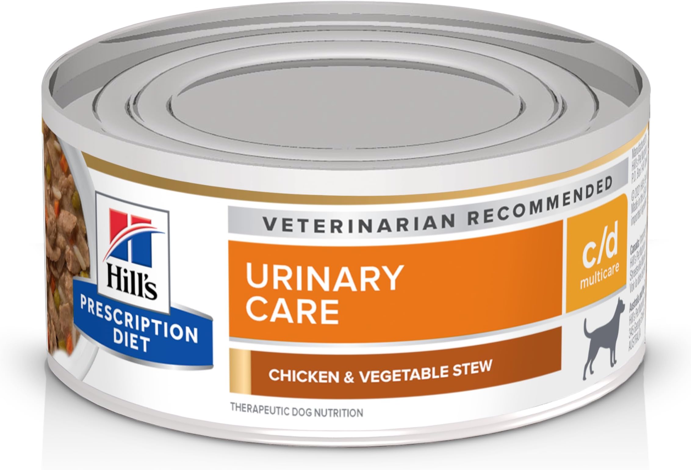 c/d Multicare Urinary Care Wet Dog Food, Chicken & Vegetable Stew, 5.5 oz. Cans, 24-Pack
