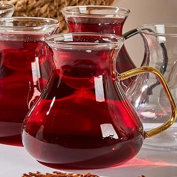 Perotti Ehl-i Keyf Luster Colorful 6-Piece Tea Cup Set 200 ml
