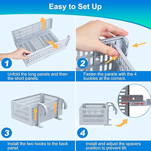 Miniatura 9 de Cesta de almacenamiento XL junto a la piscina, 2 piezas, cesta de almacenamiento plegable sobre el suelo para juguetes de piscina, toallas, bebidas,