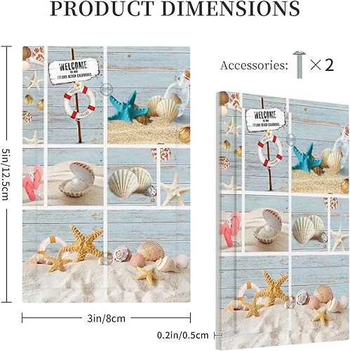 Vista 1081 de Cubiertas decorativas de salida de estrella de mar playera, tablero de madera azul de concha de mar de 1 banda, decoración individual GFCI, placa