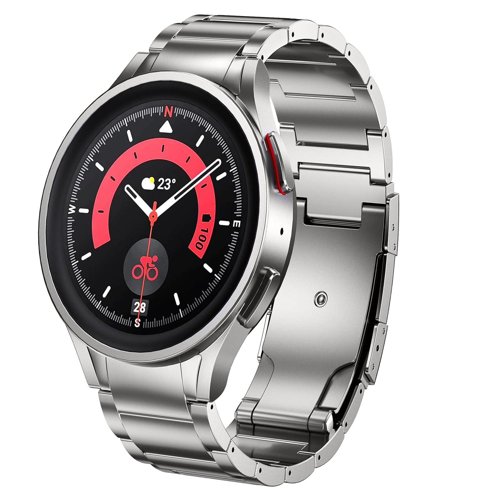 Amazon.co.jp: [MaKTech] チタンバンド Samsung Galaxy Watch 7 FE 