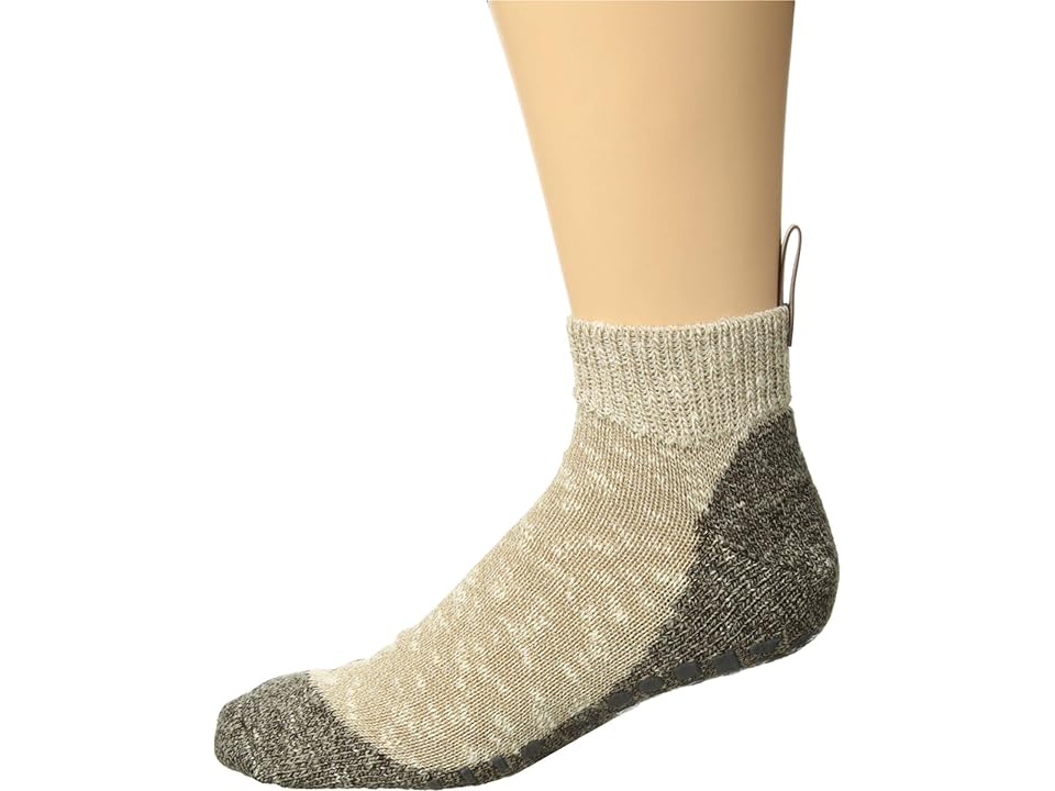 

Falke Lodge Homepads (Sesame) Men's Crew Cut Socks Shoes, Beige